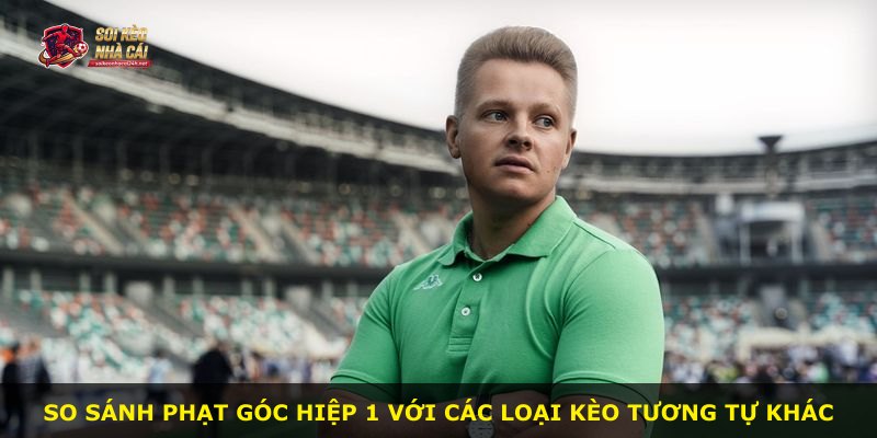 So sánh phạt góc hiệp 1 với các loại kèo tương tự khác